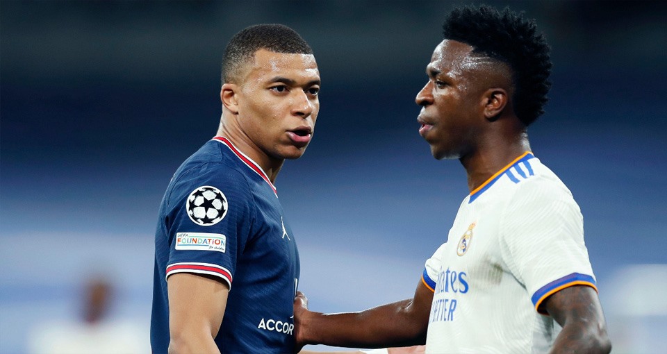 Mbappe và Vinicius “tiếp xúc gần”