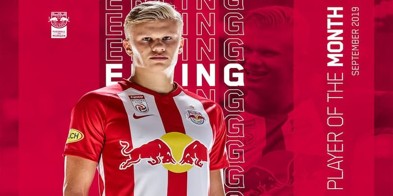 Haaland đã thi đấu đầy xuất sắc trong màu áo RB Salzburg